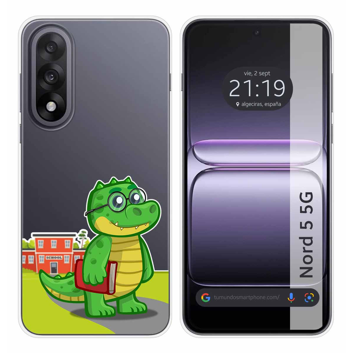 Funda Silicona Transparente para OnePlus Nord 5...