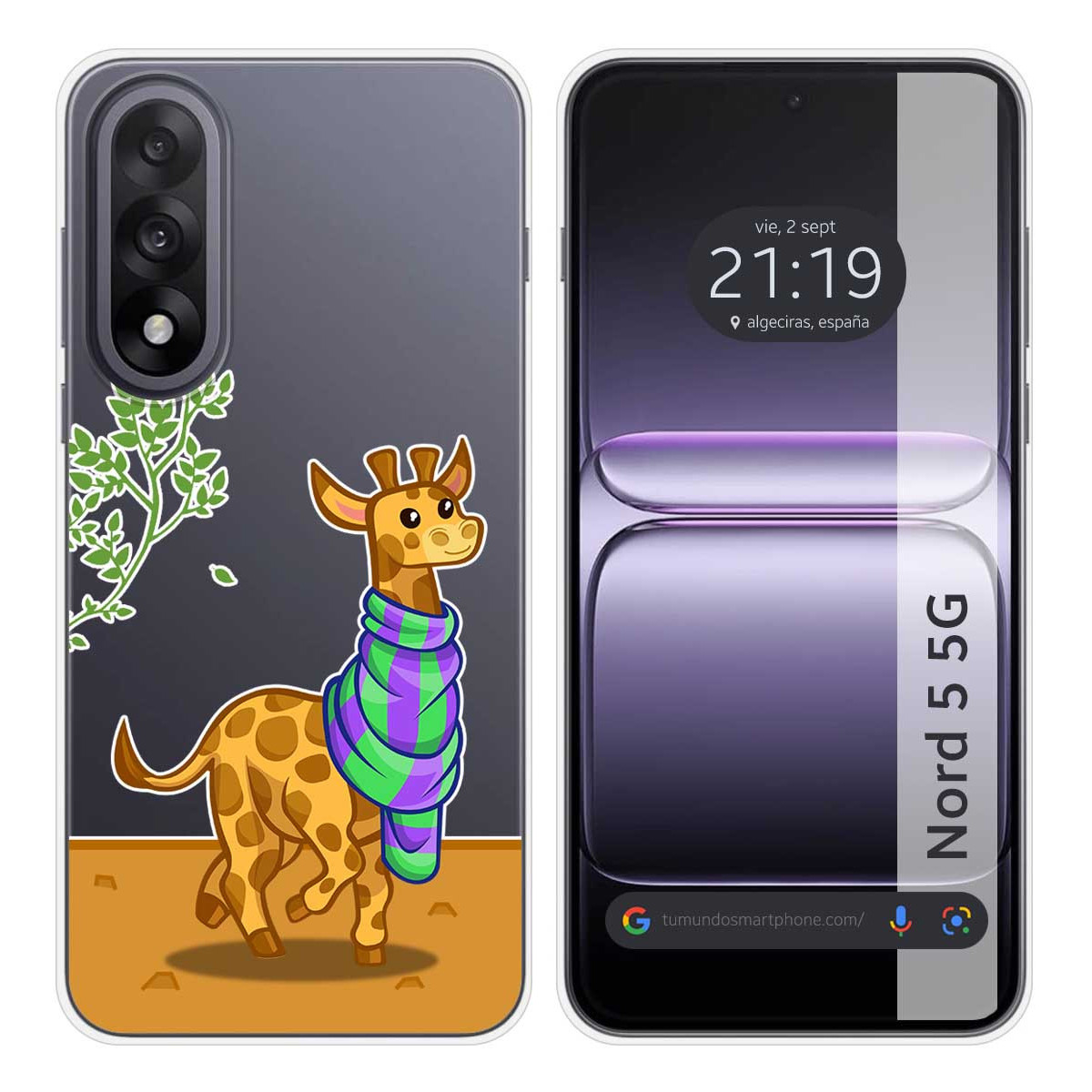 Funda Silicona Transparente para OnePlus Nord 5...