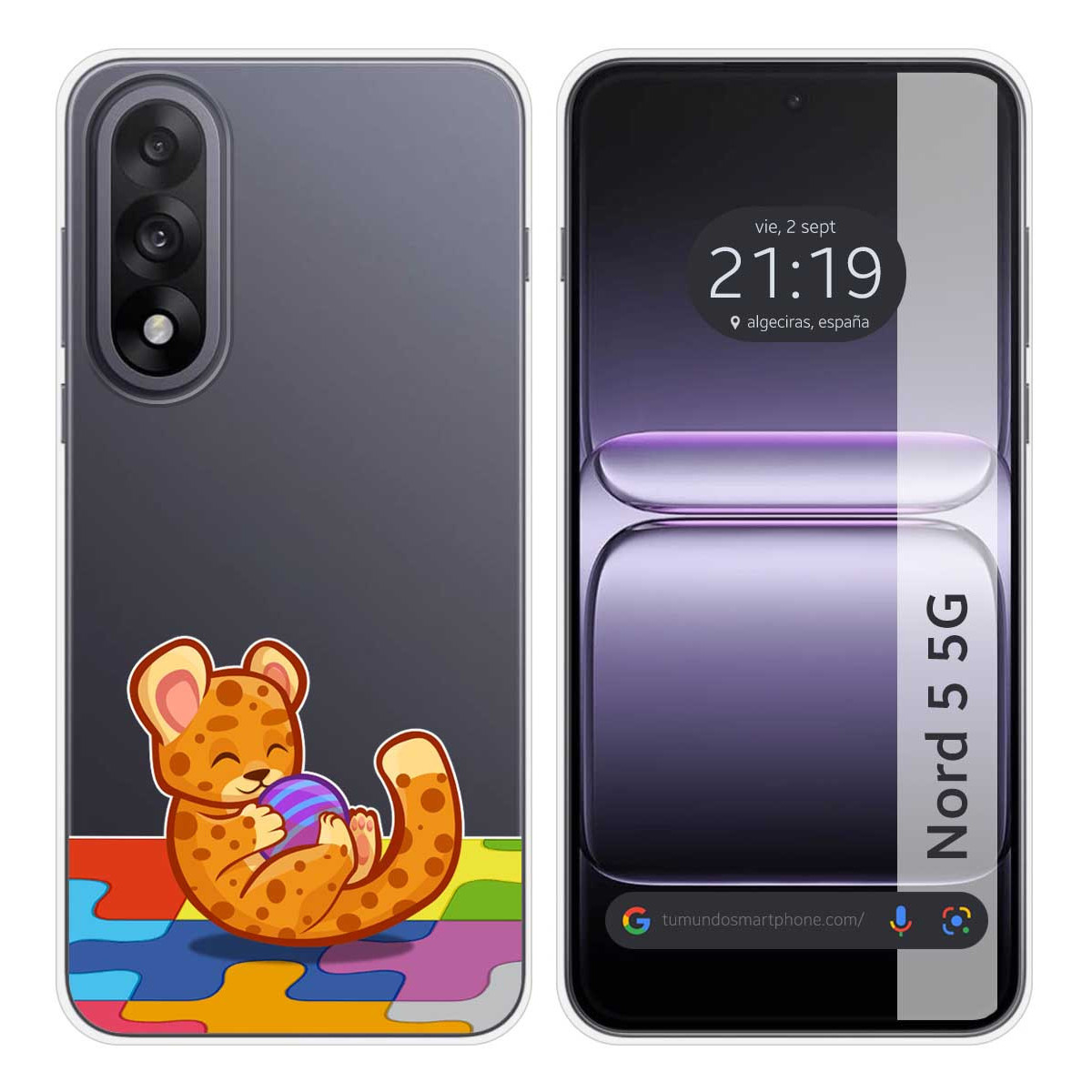 Funda Silicona Transparente para OnePlus Nord 5...