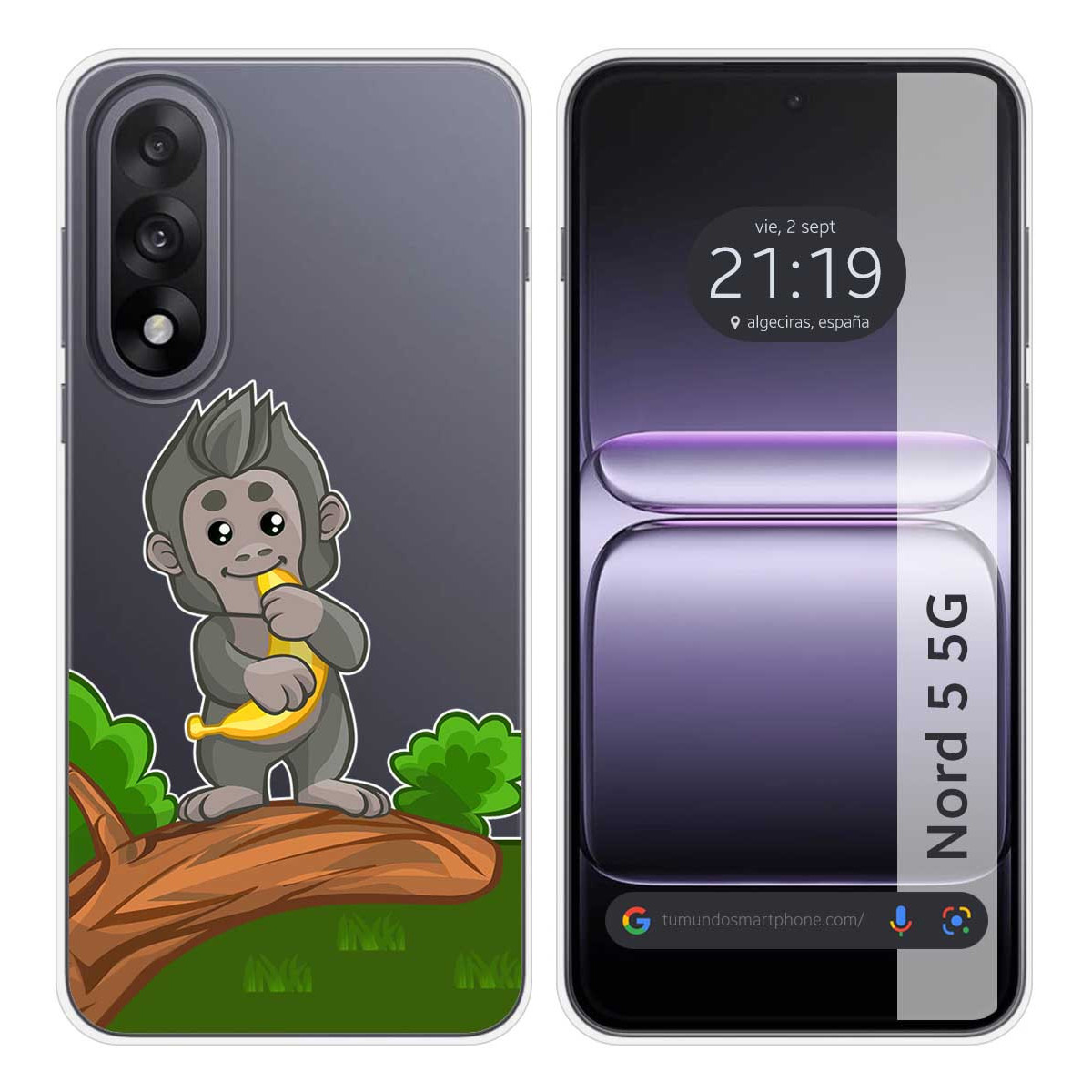 Funda Silicona Transparente para OnePlus Nord 5...