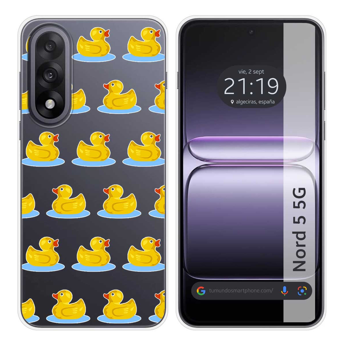Funda Silicona Transparente para OnePlus Nord 5...