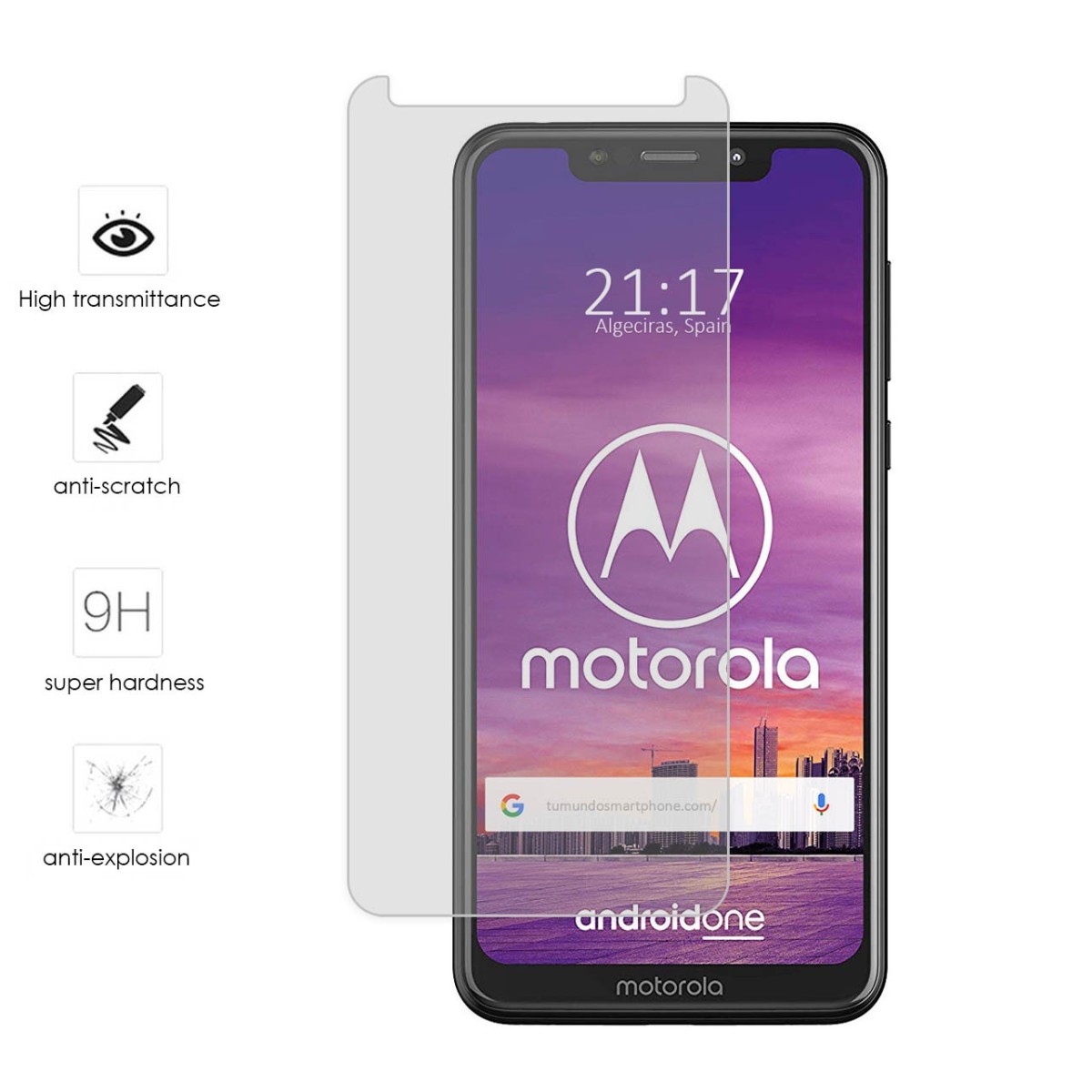 Protector Cristal Templado para Motorola One Vidrio