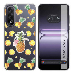 Funda Silicona Transparente para OnePlus Nord 5 5G diseño...