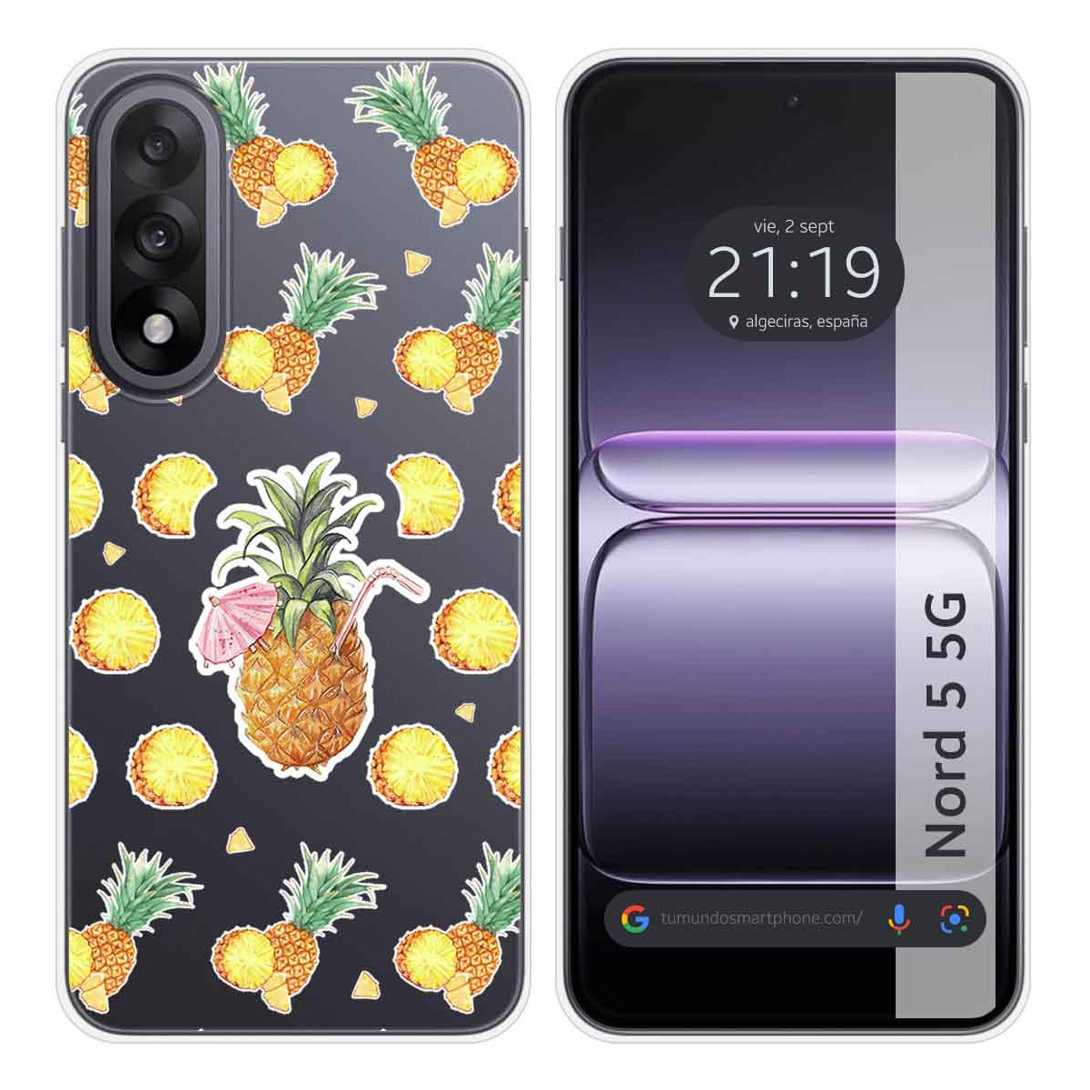 Funda Silicona Transparente para OnePlus Nord 5...