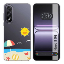 Funda Silicona Transparente para OnePlus Nord 5 5G diseño...