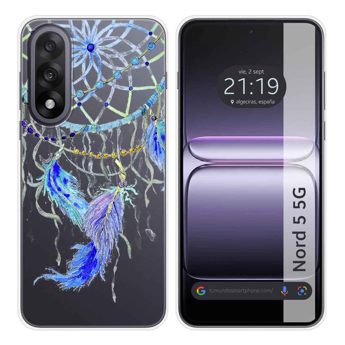 Funda Silicona Transparente para OnePlus Nord 5...