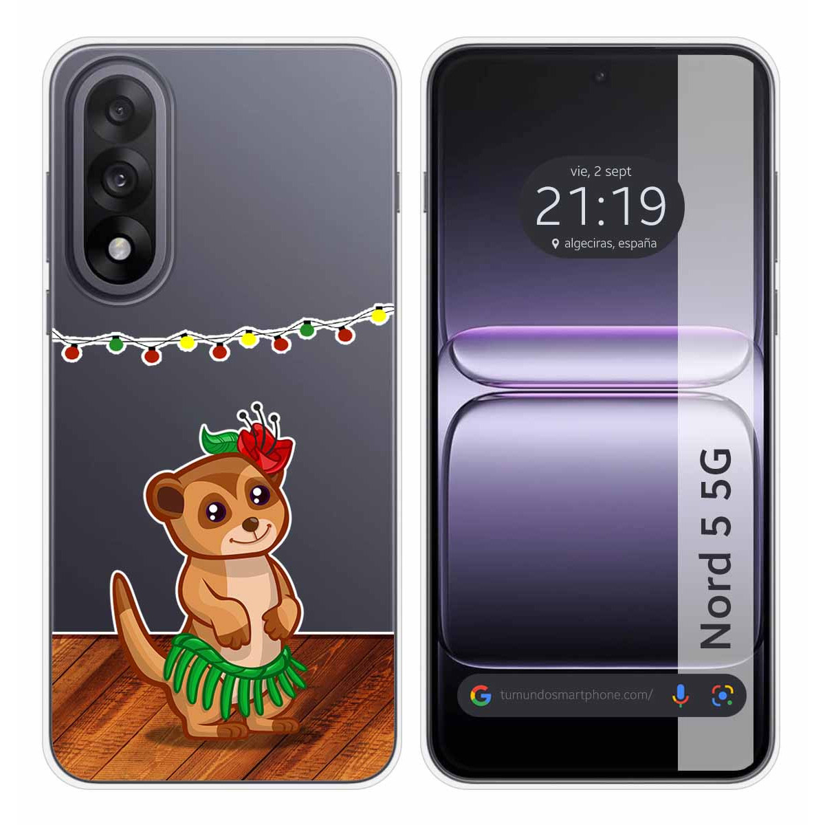 Funda Silicona Transparente para OnePlus Nord 5...