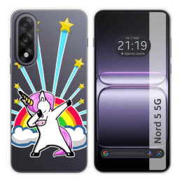 Funda Silicona Transparente para OnePlus Nord 5 5G diseño...