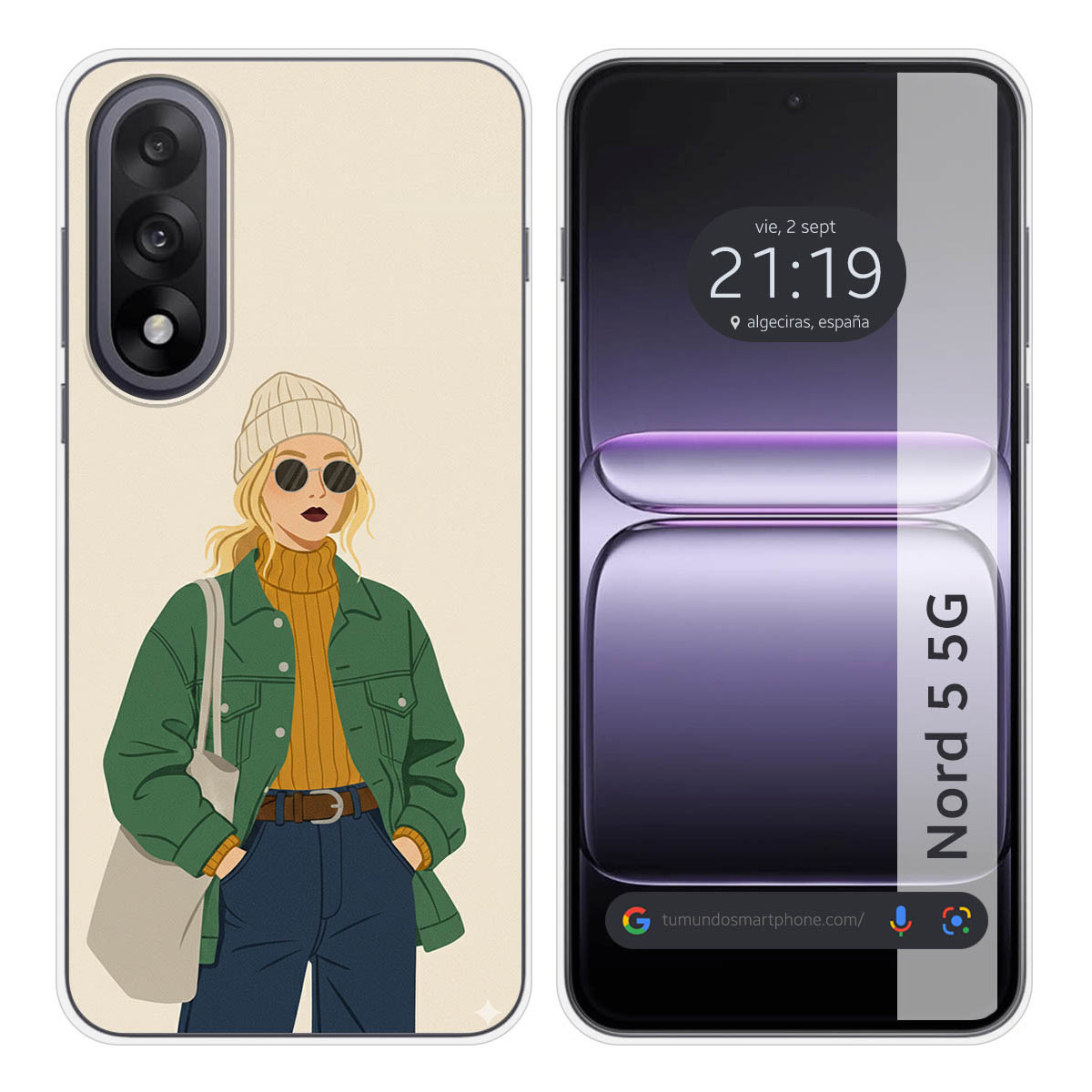 Funda Silicona para OnePlus Nord 5 5G diseño...