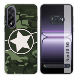 Funda Silicona para OnePlus Nord 5 5G diseño Camuflaje 01...