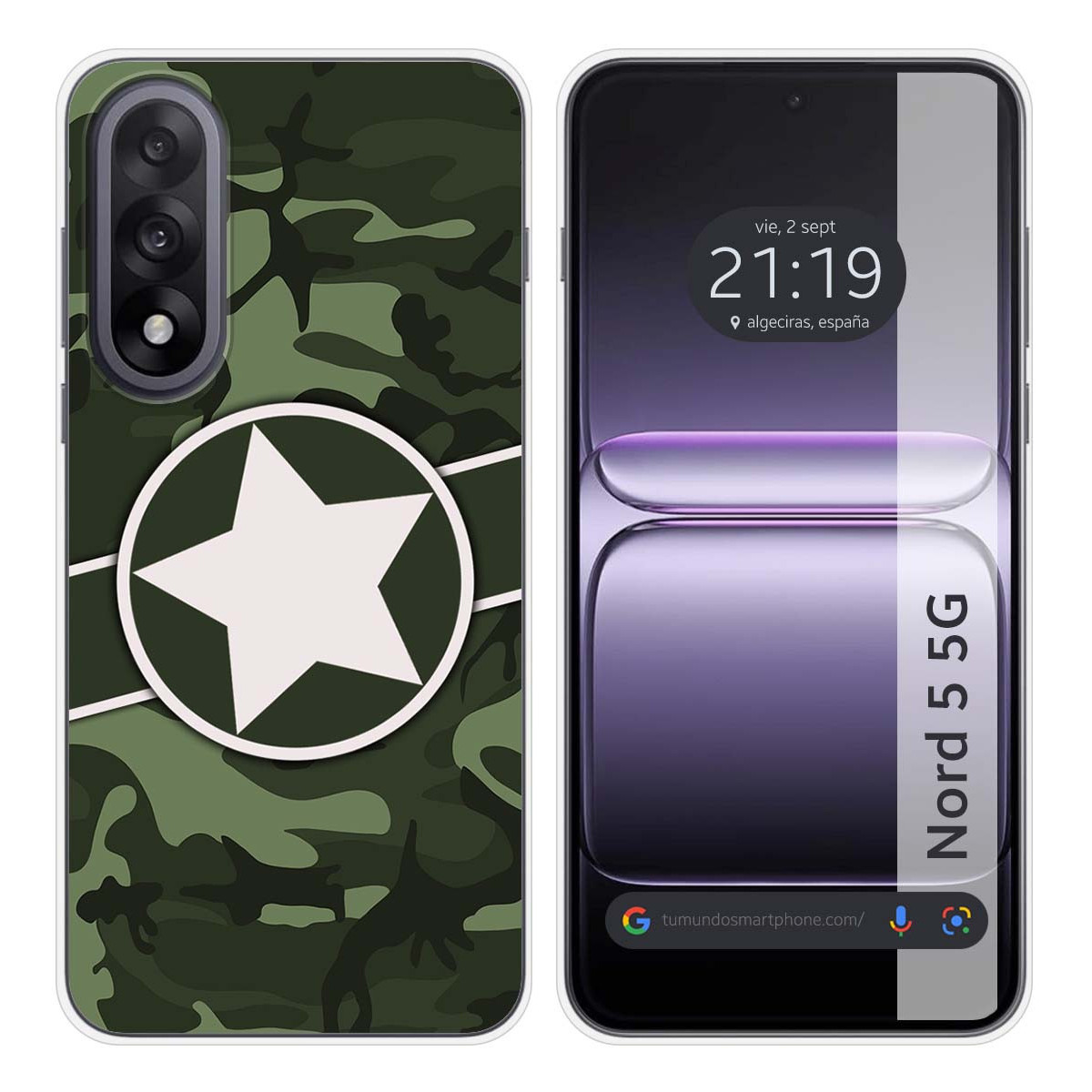 Funda Silicona para OnePlus Nord 5 5G diseño...