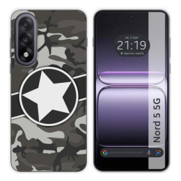 Funda Silicona para OnePlus Nord 5 5G diseño Camuflaje 02...