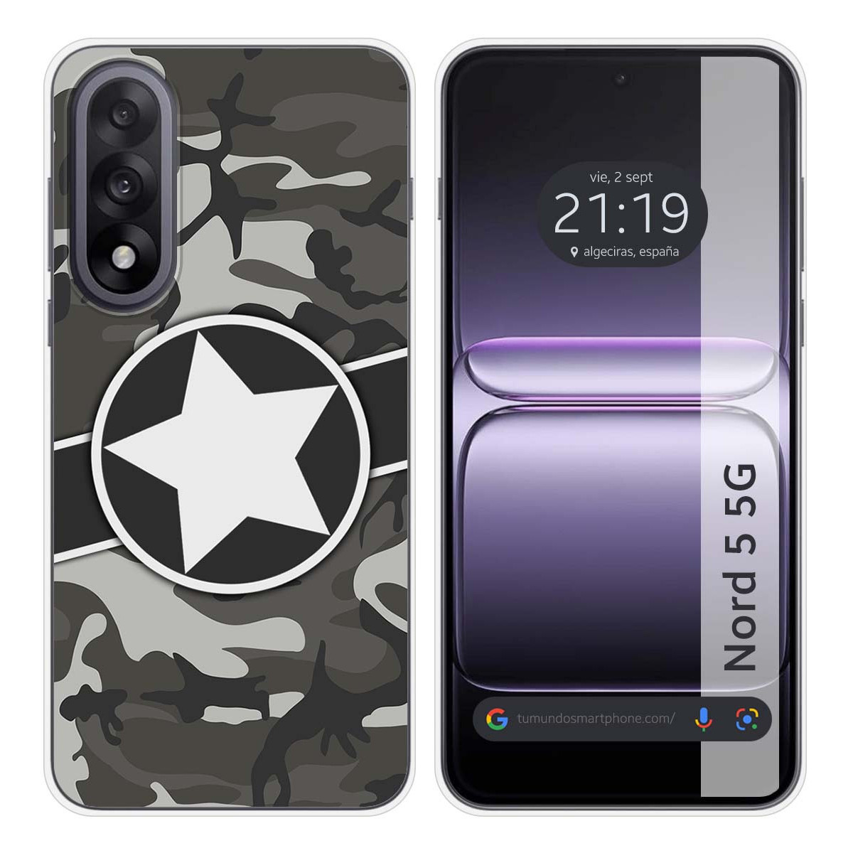 Funda Silicona para OnePlus Nord 5 5G diseño...