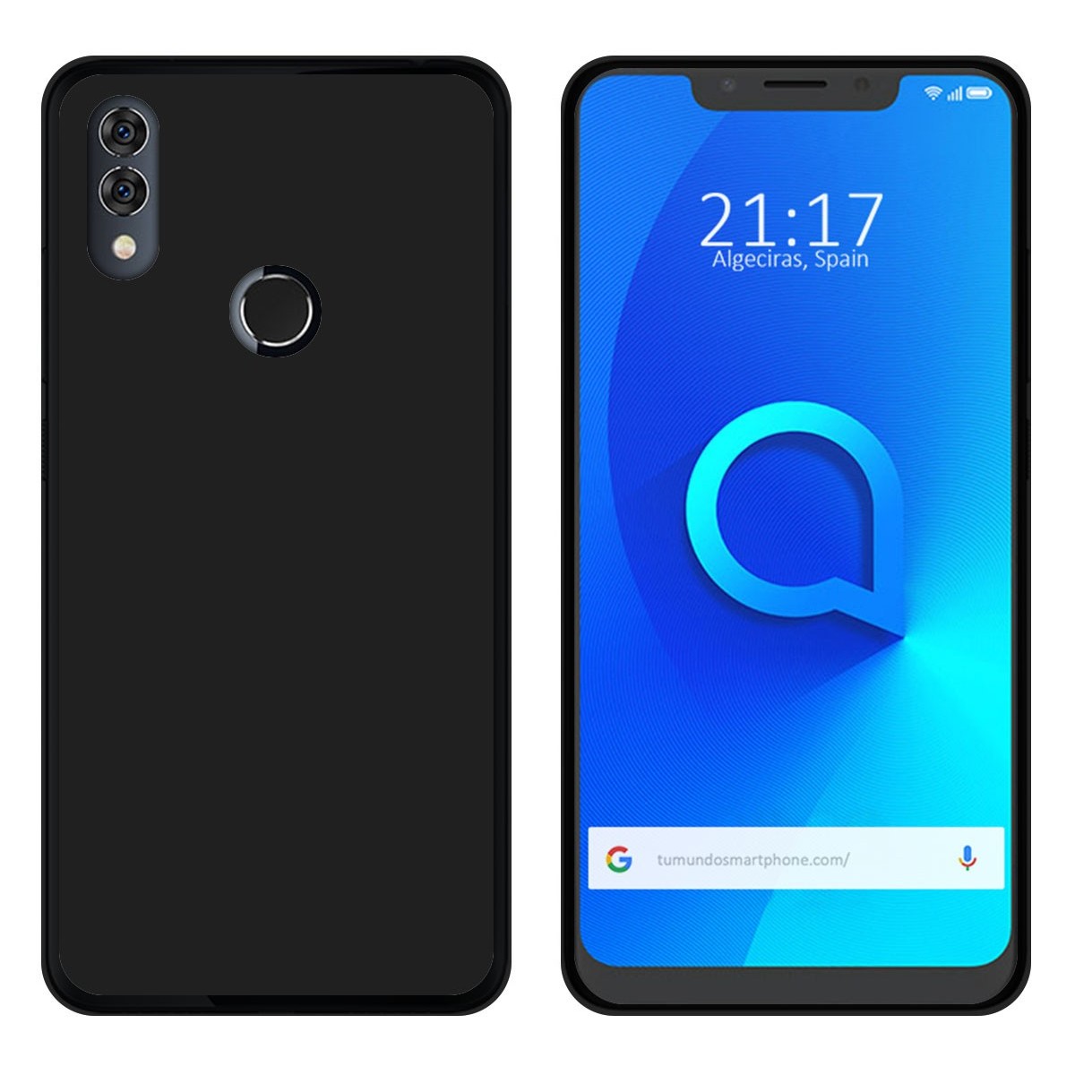 Funda Gel Tpu para Alcatel 5V Color Negra