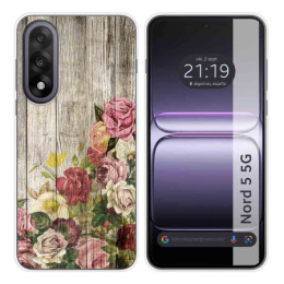 Funda Silicona para OnePlus Nord 5 5G diseño Madera 08...