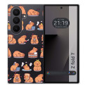 Funda Silicona Transparente para Samsung Galaxy Z Fold 7 5G diseño Capibara 01 Dibujos