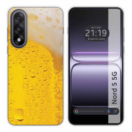 Funda Silicona para OnePlus Nord 5 5G diseño Cerveza Dibujos