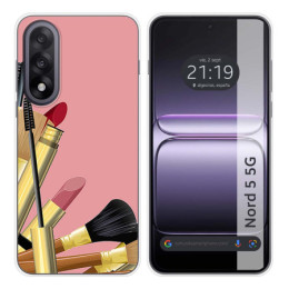 Funda Silicona para OnePlus Nord 5 5G diseño Brochas Dibujos