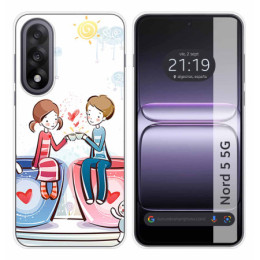 Funda Silicona para OnePlus Nord 5 5G diseño Café Dibujos