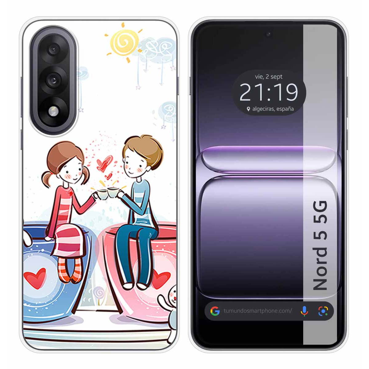 Funda Silicona para OnePlus Nord 5 5G diseño...