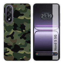 Funda Silicona para OnePlus Nord 5 5G diseño Camuflaje...