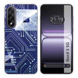 Funda Silicona para OnePlus Nord 5 5G diseño Circuito...