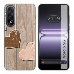 Funda Silicona para OnePlus Nord 5 5G diseño Corazones...