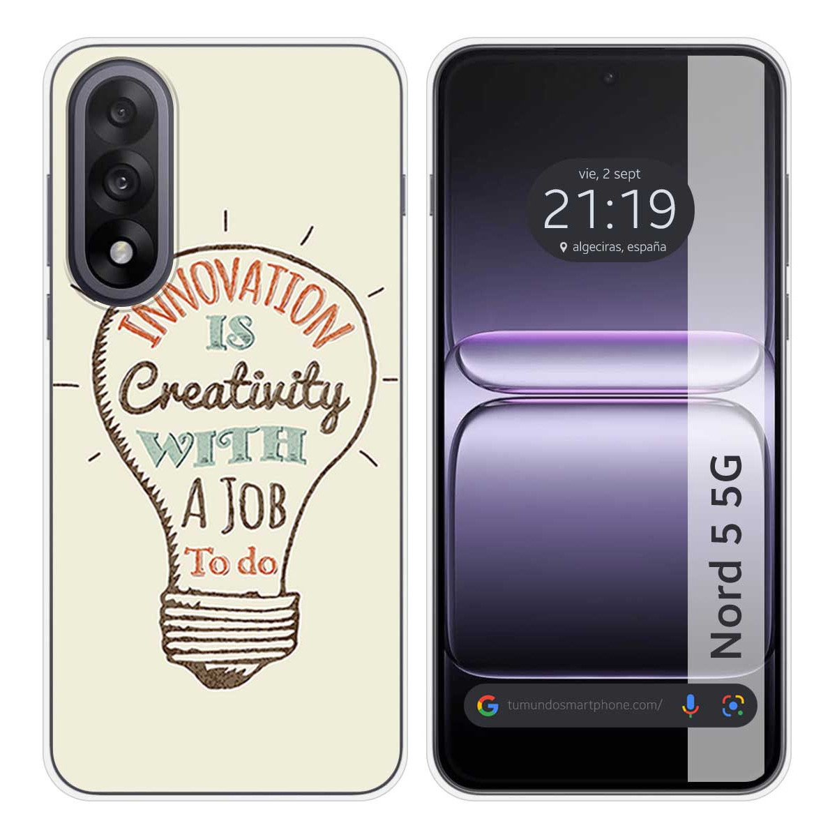 Funda Silicona para OnePlus Nord 5 5G diseño...