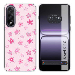 Funda Silicona para OnePlus Nord 5 5G diseño Flores Dibujos