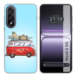Funda Silicona para OnePlus Nord 5 5G diseño Furgoneta...