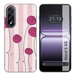Funda Silicona para OnePlus Nord 5 5G diseño Flores...