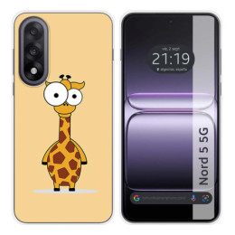 Funda Silicona para OnePlus Nord 5 5G diseño Jirafa Dibujos