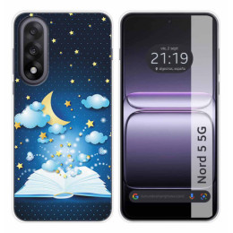 Funda Silicona para OnePlus Nord 5 5G diseño Libro...