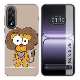 Funda Silicona para OnePlus Nord 5 5G diseño Leon Dibujos