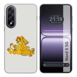 Funda Silicona para OnePlus Nord 5 5G diseño Leones Dibujos