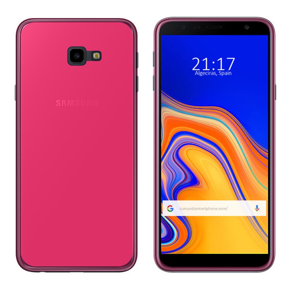 Funda Gel Tpu para Samsung Galaxy J4+ Plus Color Rosa