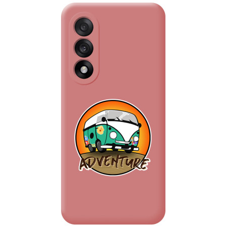 Funda Silicona Líquida Rosa para OnePlus Nord 5 5G diseño Adventure Dibujos