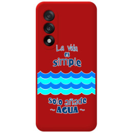 Funda Silicona Líquida Roja para OnePlus Nord 5 5G diseño...