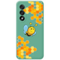 Funda Silicona Líquida Verde para OnePlus Nord 5 5G diseño Abeja Dibujos