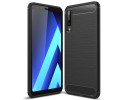 Funda Gel Tpu Tipo Carbon Negra para Samsung Galaxy A7 (2018)
