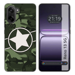 Funda Silicona para OnePlus Nord CE5 5G diseño Camuflaje...