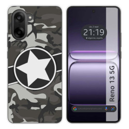 Funda Silicona para OnePlus Nord CE5 5G diseño Camuflaje...