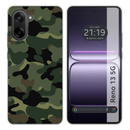 Funda Silicona para OnePlus Nord CE5 5G diseño Camuflaje...