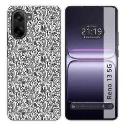 Funda Silicona para OnePlus Nord CE5 5G diseño Letras...
