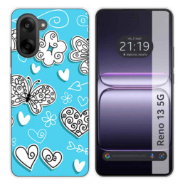 Funda Silicona para OnePlus Nord CE5 5G diseño Mariposas...