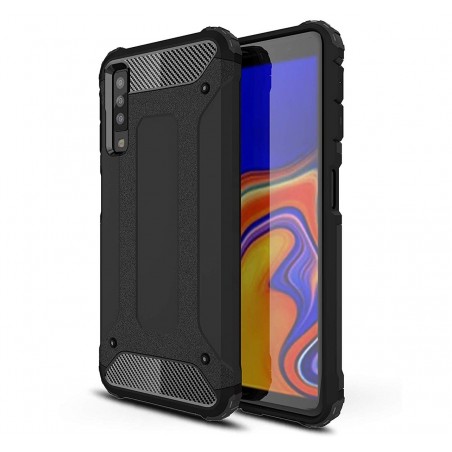 Funda Tipo Hybrid Tough Armor (Pc+Tpu) Negra para Samsung Galaxy A7 (2018)