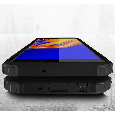 Funda Tipo Hybrid Tough Armor (Pc+Tpu) Negra para Samsung Galaxy A7 (2018)