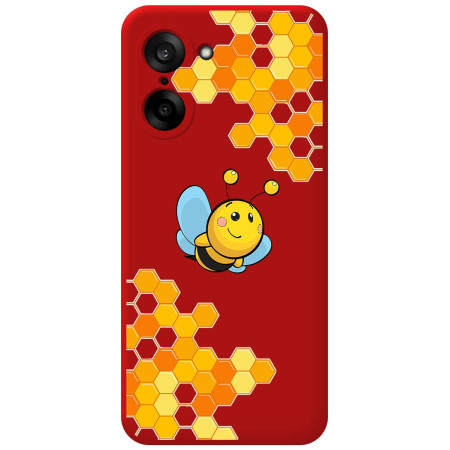 Funda Silicona Líquida Roja para OnePlus Nord CE5 5G diseño Abeja Dibujos