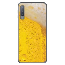 Funda Gel Tpu para Samsung Galaxy A7 (2018) Diseño Cerveza Dibujos