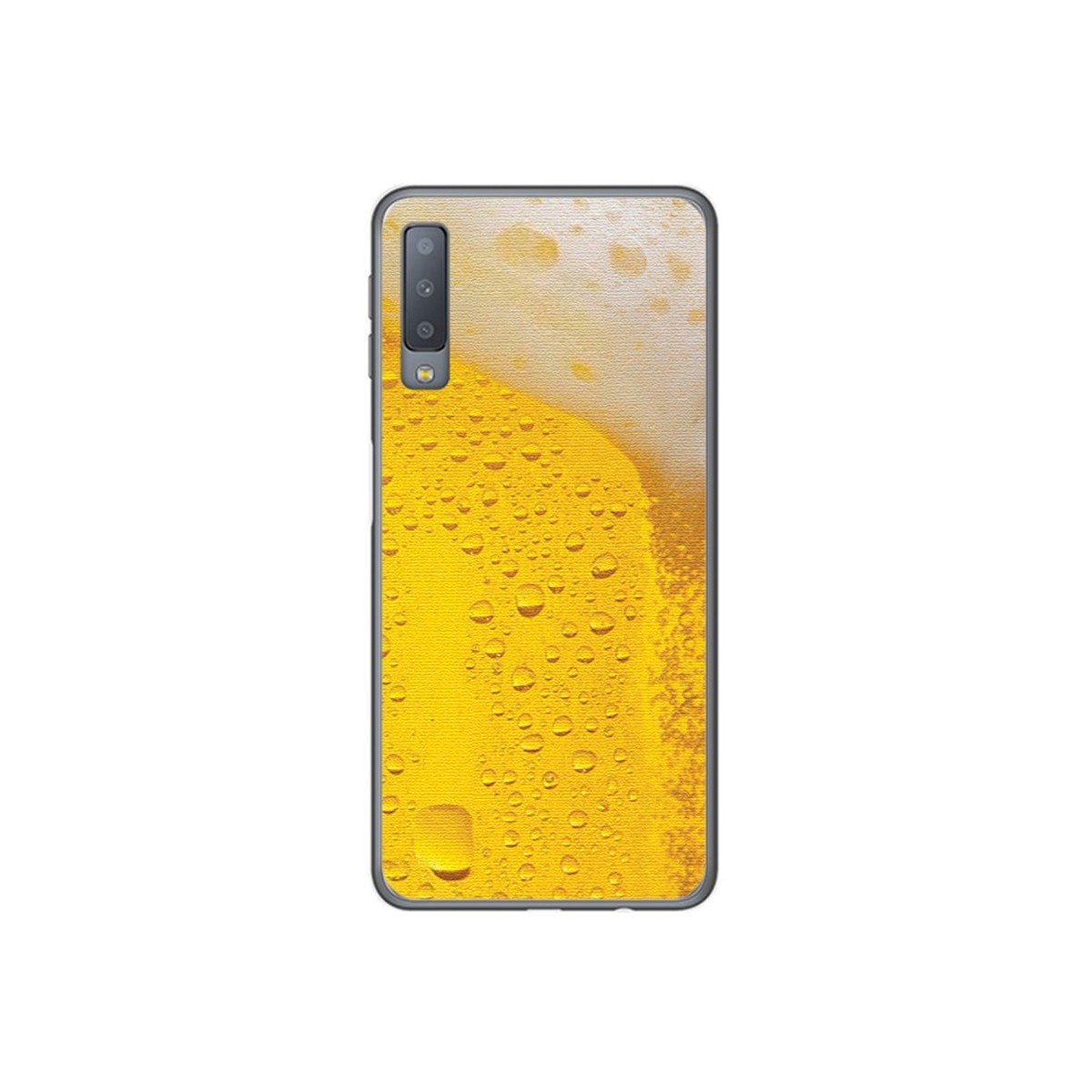 Funda Gel Tpu para Samsung Galaxy A7 (2018) Diseño Cerveza Dibujos